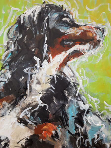 Ivo, acryl op doek, Lotje