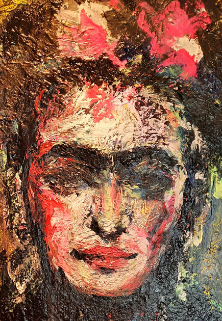 Ivo, Frieda , acryl op foamboard, 44x50cm