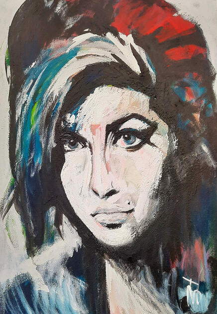 Amy, Acrylverf op vezelplaat gevernist, 71x102cm